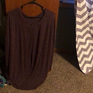 Purple comfy long sleeve shirt